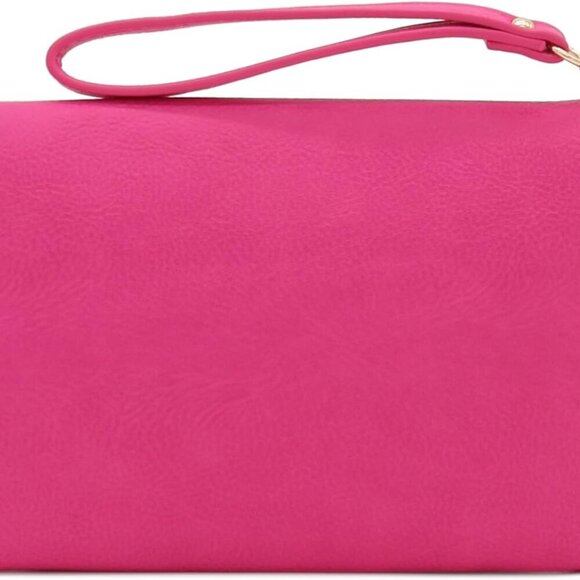 Envelope Wristlet Clutch Crossbody Bag with Chain Strap - Picture 4 of 7